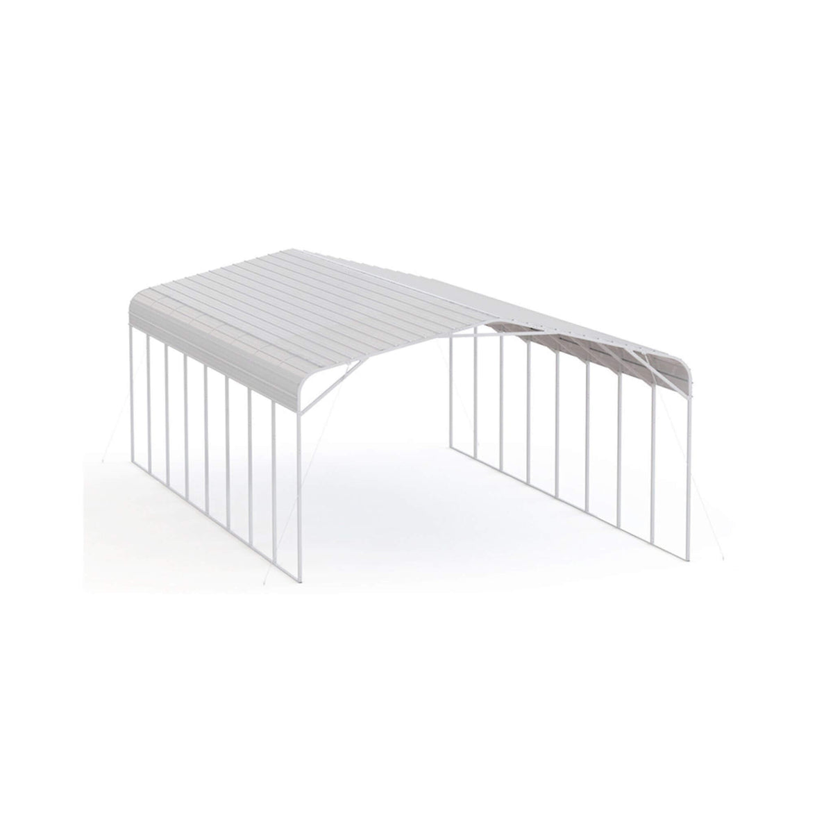 [20X40FT] Heavy-Duty Outdoor High-Clearance Metal Carport (SAK67509)