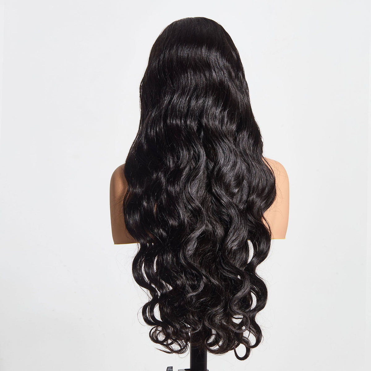 StariaHair 5"x5" HD Glueless Lace Body Wave 180% Closure Wig #1B