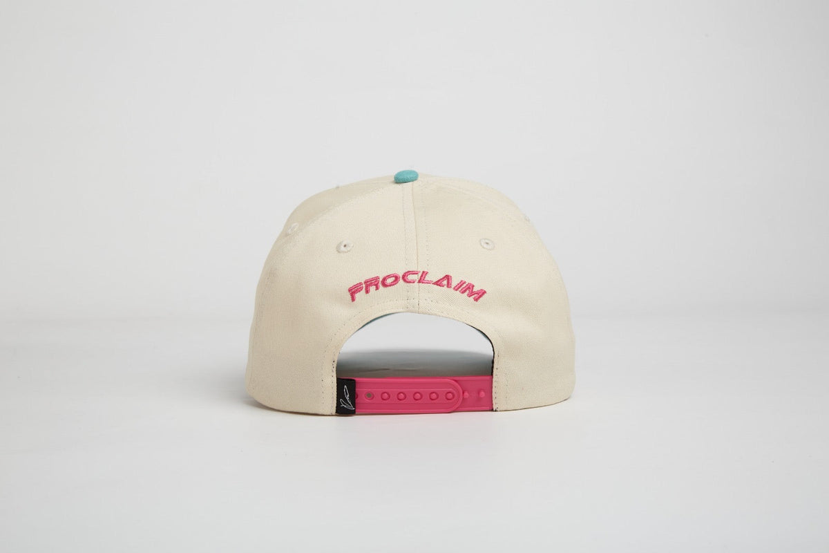 God’s Work- Signature Series Suede Hot Pink & Teal Snap-Back