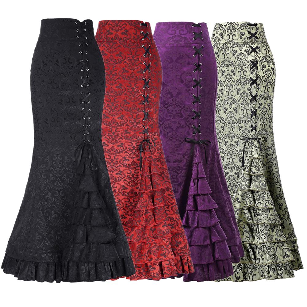 Amazon AliExpress explosion models fashion sexy fishtail belts women's long skirt skirt spot