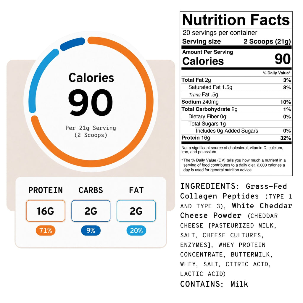 White Cheddar - Collagen+ Protein Blend