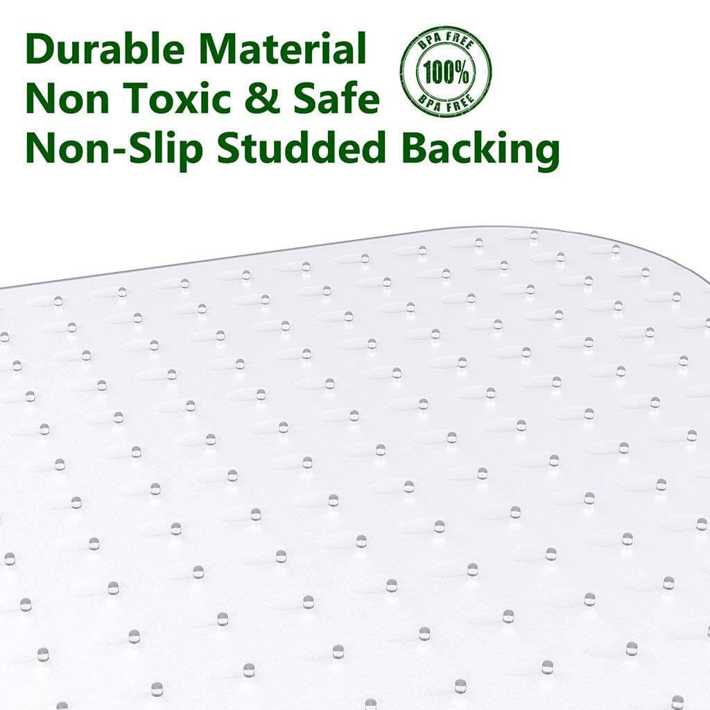 Premium Wicker Office Chair Mat - 30" x 48" Durable Carpet Protector for Home and Gaming Spaces