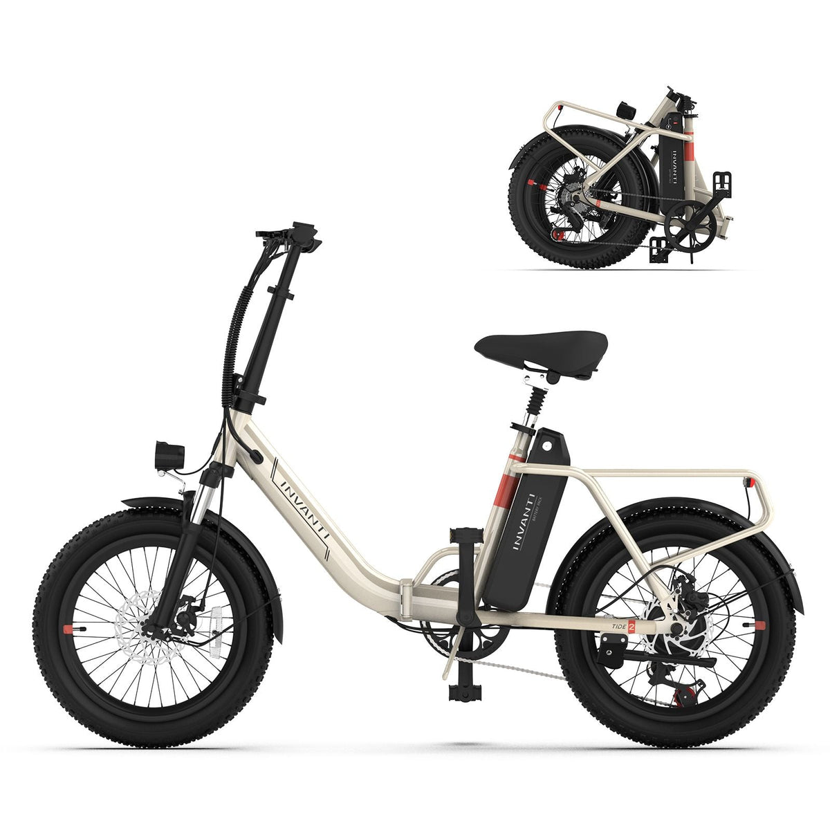 INVANTI EB11 Electric Bike 500W Folding Bike 48V 10.4AH 7S Shimano Electric Bicycle