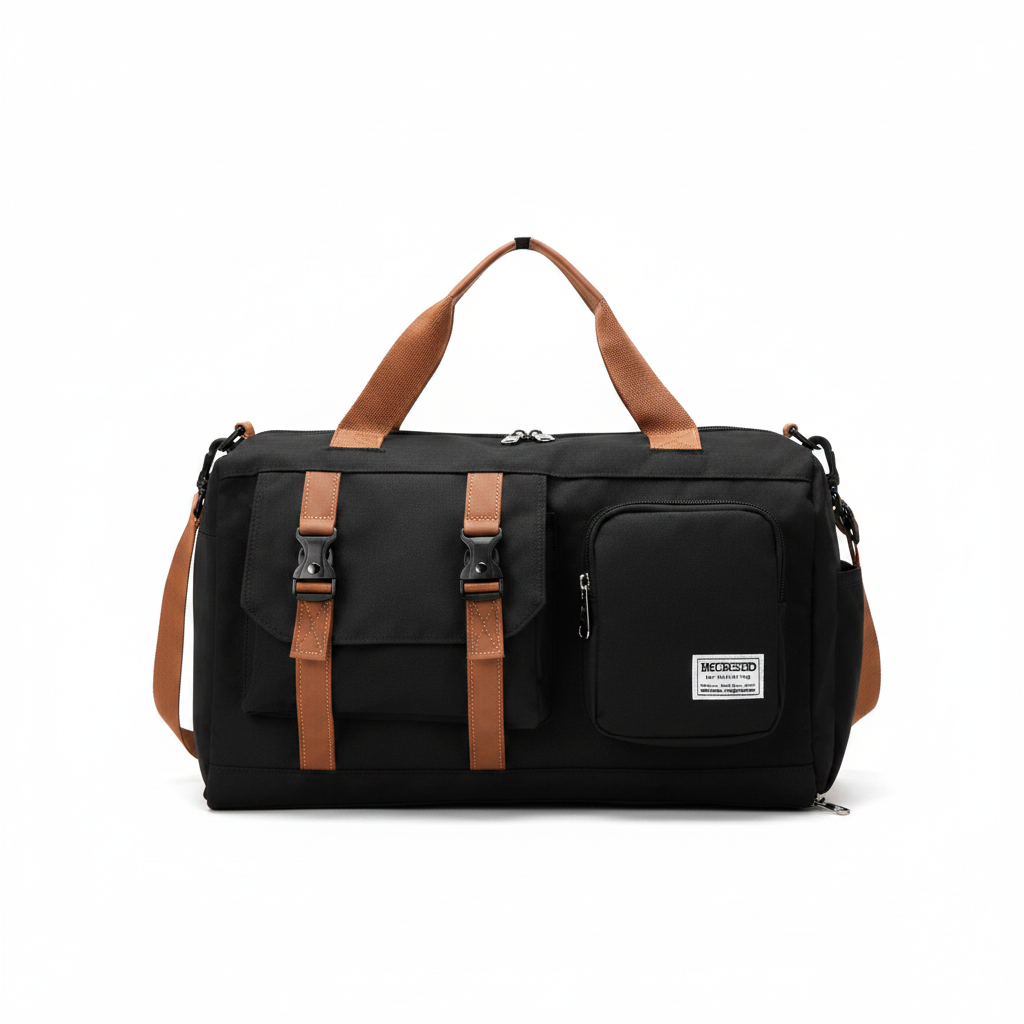 Large capacity travel storage bag with multiple pockets for dry and wet separation, suitable for both handheld and crossbody use, super practical