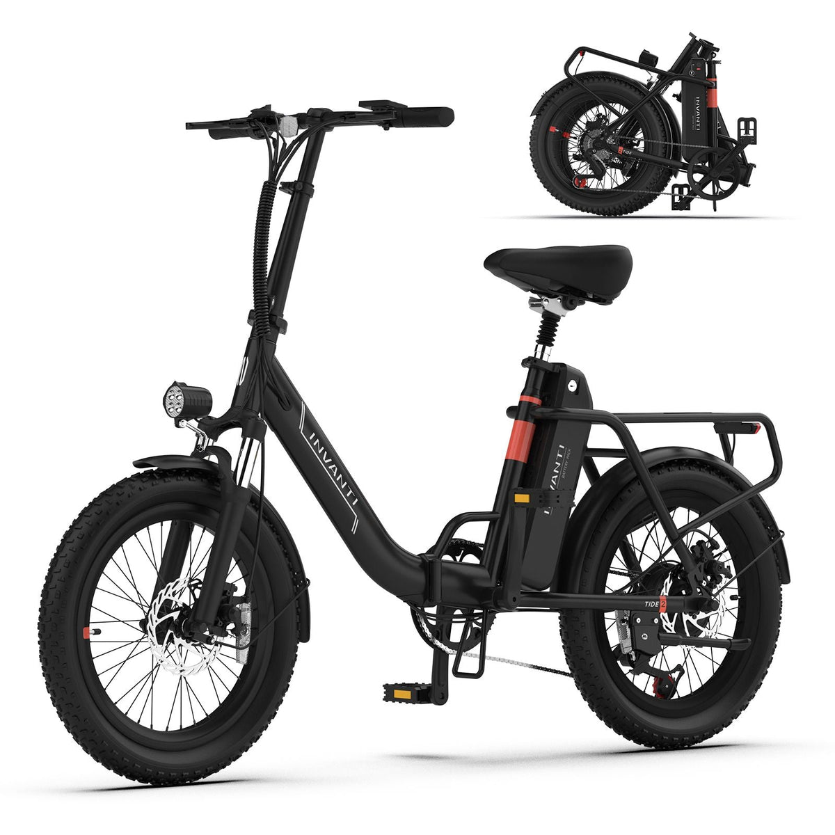 INVANTI EB11 Electric Bike 500W Folding Bike 48V 10.4AH 7S Shimano Electric Bicycle