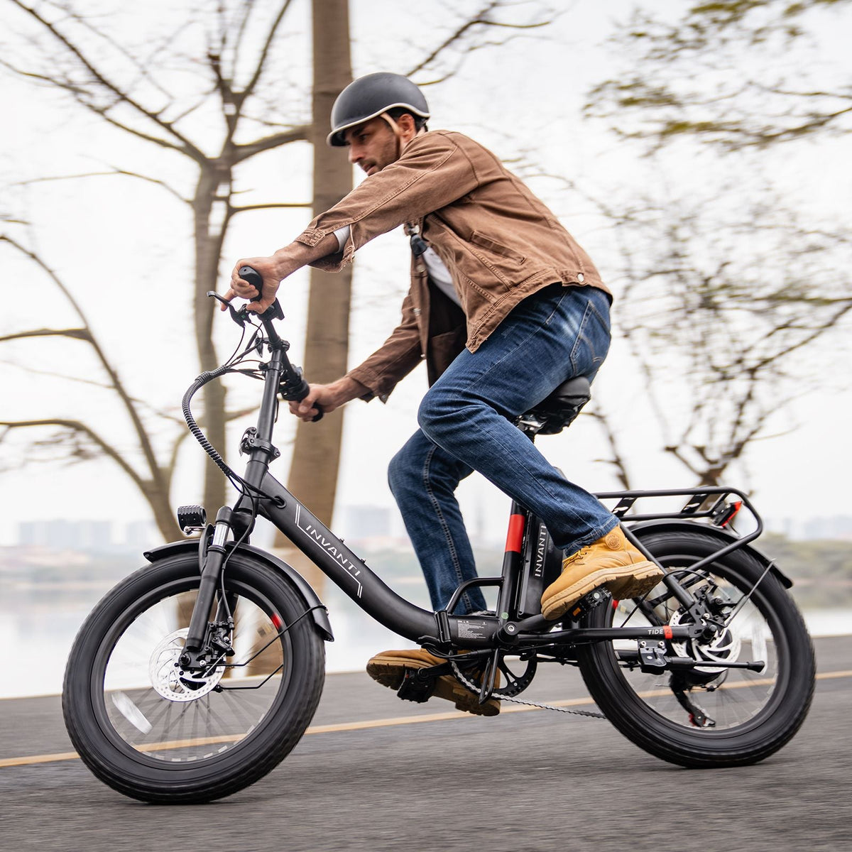 INVANTI EB11 Electric Bike 500W Folding Bike 48V 10.4AH 7S Shimano Electric Bicycle