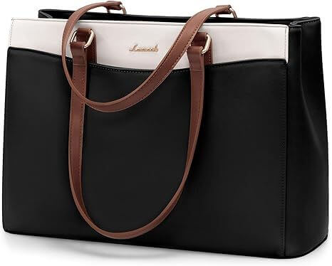 Laptop Tote Bag for Women, Work Bags, Tote Bag, Waterproof Leather