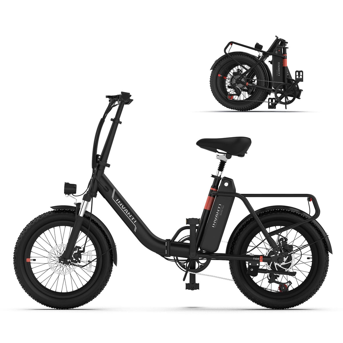 INVANTI EB11 Electric Bike 500W Folding Bike 48V 10.4AH 7S Shimano Electric Bicycle