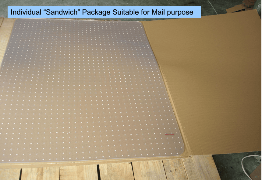 Premium Wicker Office Chair Mat - 30" x 48" Durable Carpet Protector for Home and Gaming Spaces