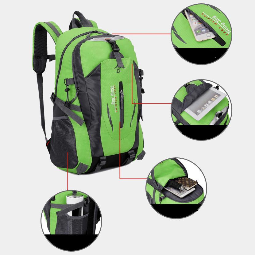 40L Men Women Travel Backpack Camping Laptop Hiking School Book Bag USA