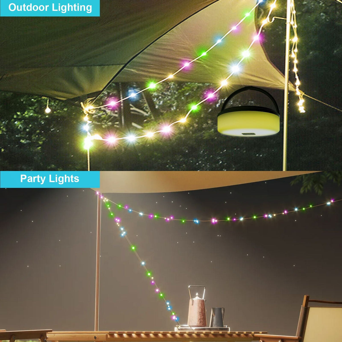 10m LED Solar Light Strip - Ideal for Camping, Outdoor Sports, and Creating Ambience