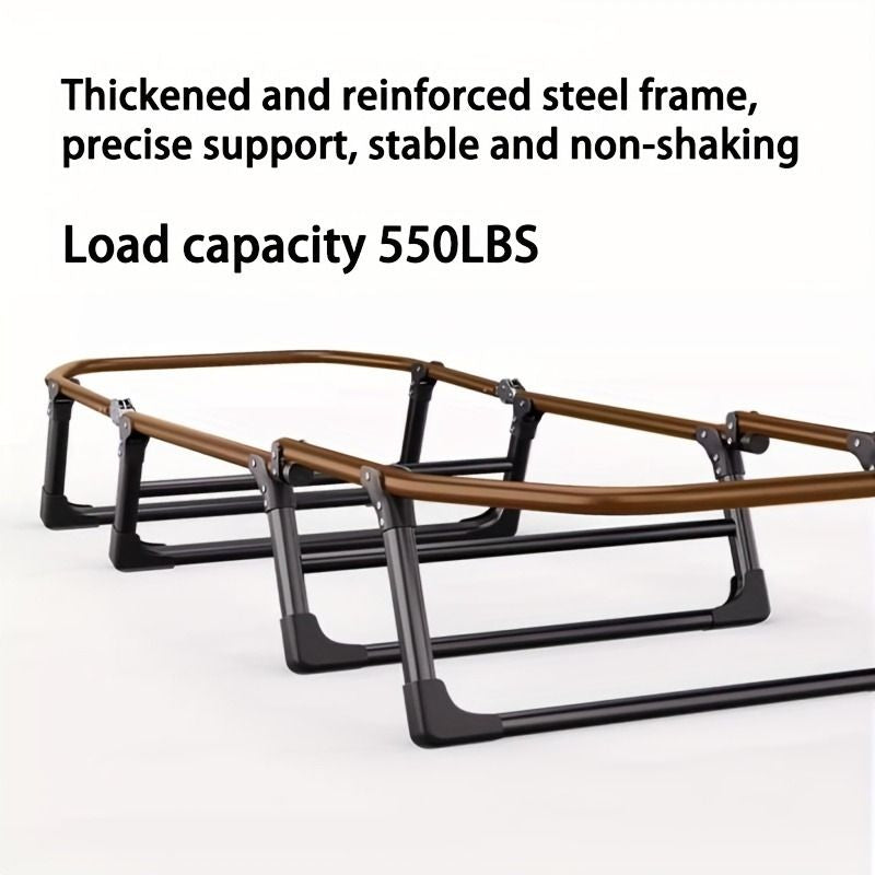 1-pack American style patio folding bed, outdoor patio furniture, comfortable ergonomic single recliner, patio chaise folding bed with mattress