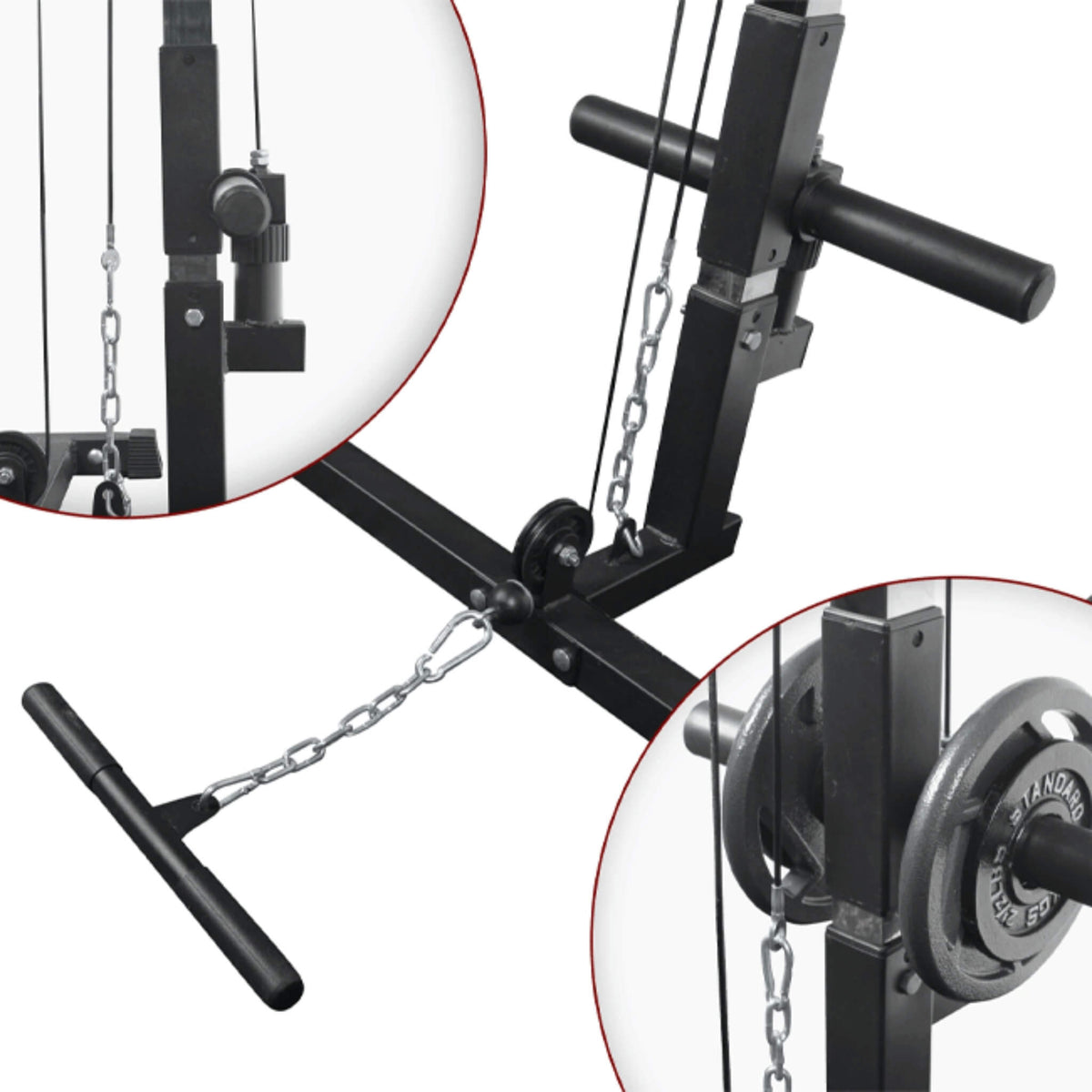 Heavy-Duty 1000LBS Professional Multi-Function Adjustable Power Cage Rack (SAK98149)