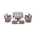 Luxury 8-Piece All-Weather Patio Furniture Set With Fire Pit Table (SAK37512)