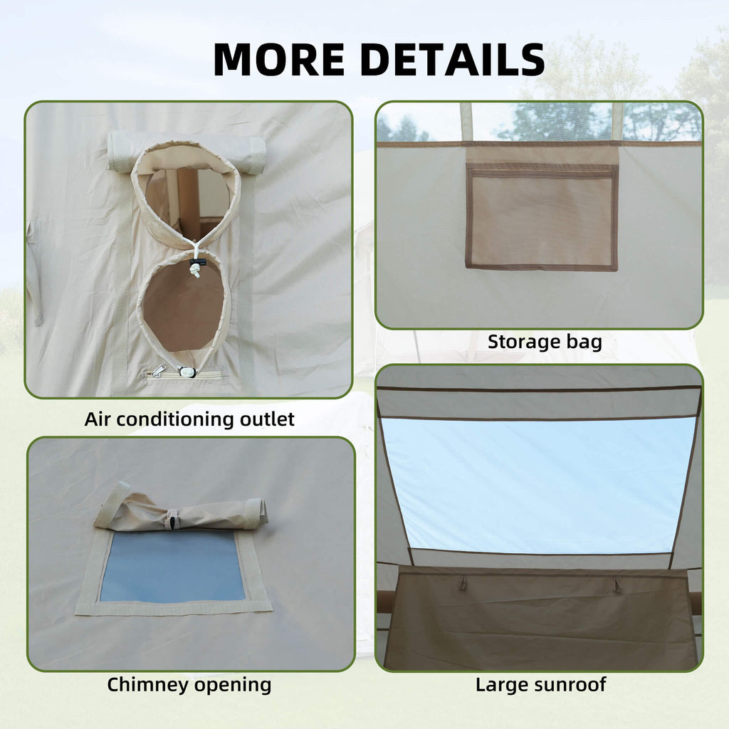 4-Season Outdoor Inflatable Blow Up Camping Tent With Air Pump [4-6 People] (SAK46821)